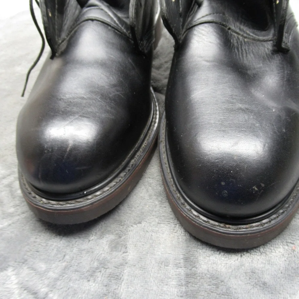 Biltrite Work Boot Men 10US 8UK? BLK Leather Safety Toe Military Combat READ NWD